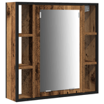 Casa si Gradina - Mobilier - Mobilier baie - Comode baie - Consola pentru chiuveta de baie cu lavoar incorporat din lemn vechi si lemn ingineresc - Infinity.ro