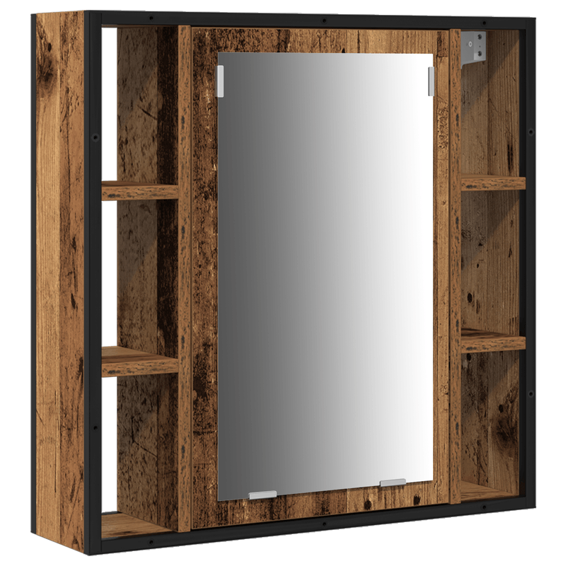 Casa si Gradina - Mobilier - Mobilier baie - Comode baie - Consola pentru chiuveta de baie cu lavoar incorporat din lemn vechi si lemn ingineresc - Infinity.ro