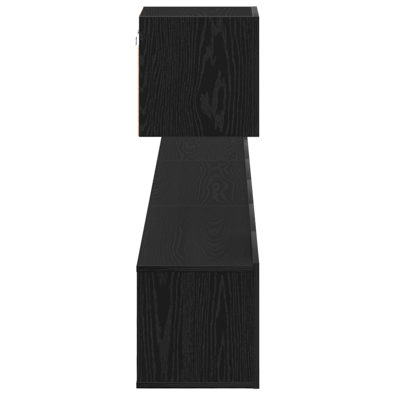 Casa si Gradina - Mobilier - Seturi de mobilier - Seturi living - Set dulap TV, 4 piese, stejar negru, lemn prelucrat - Infinity.ro