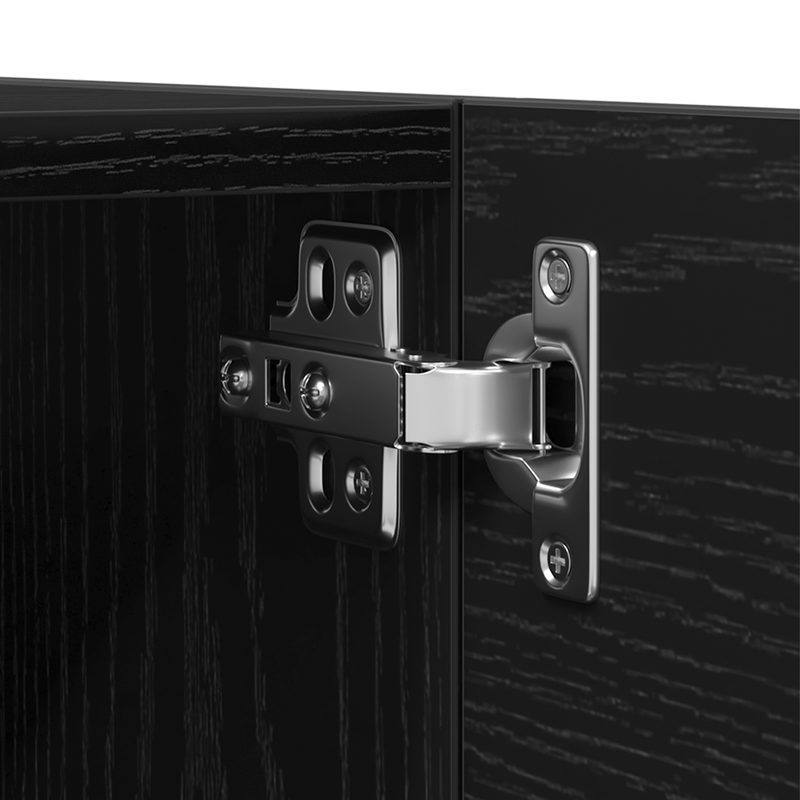 Casa si Gradina - Mobilier - Seturi de mobilier - Seturi living - Set dulap TV, 4 piese, stejar negru, lemn prelucrat - Infinity.ro