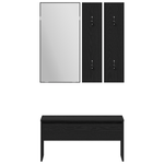 Casa si Gradina - Mobilier - Organizare si depozitare - Bancute - Set Mobilier pentru Hol  Lemn Ingineresc Negru Stejar - Infinity.ro