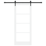 Casa si Gradina - Constructii - Usi interior, exterior si garaj - Usi interior - Usa Glisanta  cu Set de Accesorii Alb 83x202 cm Lemn Solid de Pin - Infinity.ro