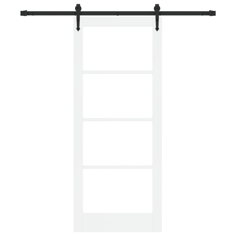 Casa si Gradina - Constructii - Usi interior, exterior si garaj - Usi interior - Usa Glisanta  cu Set de Accesorii Alb 83x202 cm Lemn Solid de Pin - Infinity.ro