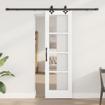 Casa si Gradina - Constructii - Usi interior, exterior si garaj - Usi interior - Usa glisanta  cu set de hardware Alb 61x198.5 cm Lemn masiv Pin - Infinity.ro