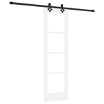 Casa si Gradina - Constructii - Usi interior, exterior si garaj - Usi interior - Usa glisanta  cu set de hardware Alb 61x198.5 cm Lemn masiv Pin - Infinity.ro