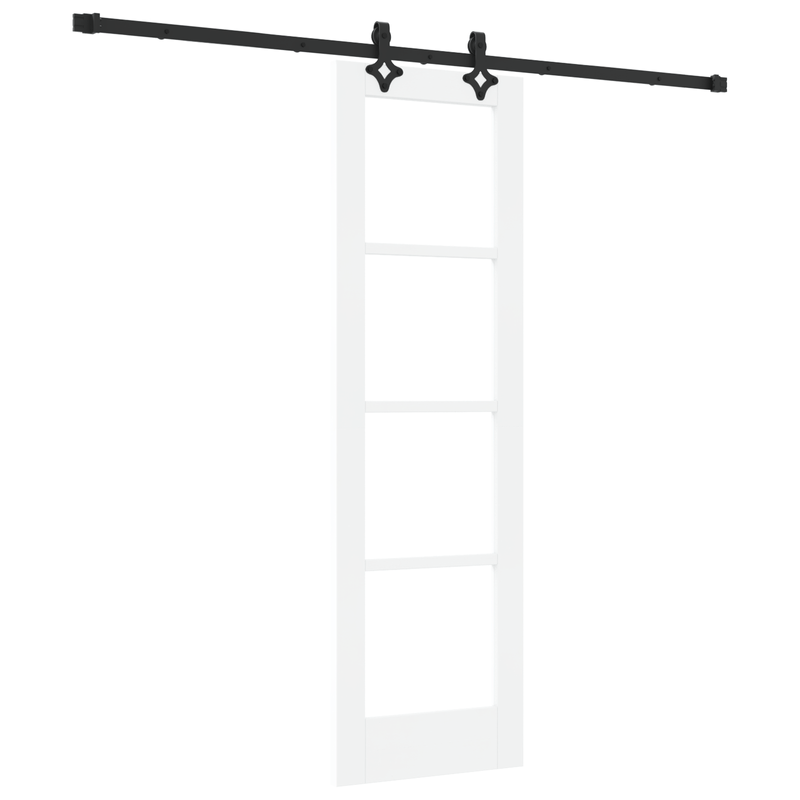 Casa si Gradina - Constructii - Usi interior, exterior si garaj - Usi interior - Usa glisanta  cu set de hardware Alb 61x198.5 cm Lemn masiv Pin - Infinity.ro