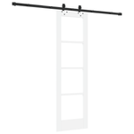 Casa si Gradina - Constructii - Usi interior, exterior si garaj - Usi interior - Usa glisanta  cu set de hardware Alb 61x198.5 cm Lemn masiv Pin - Infinity.ro