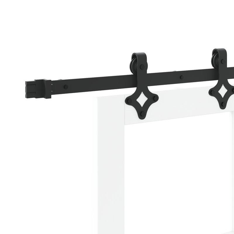 Casa si Gradina - Constructii - Usi interior, exterior si garaj - Usi interior - Usa glisanta  cu set de hardware Alb 61x198.5 cm Lemn masiv Pin - Infinity.ro