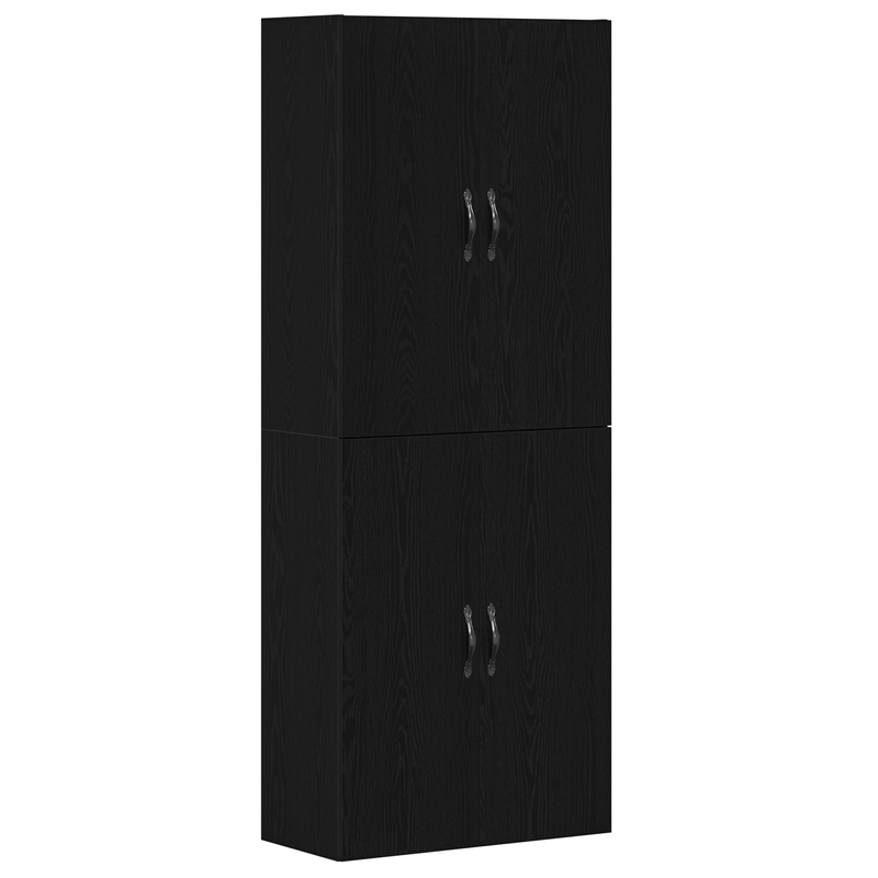 Casa si Gradina - Mobilier - Comode si corpuri - Comode - Dulapuri, 2 buc., stejar negru, 69,5x34x180 cm, lemn prelucrat - Infinity.ro
