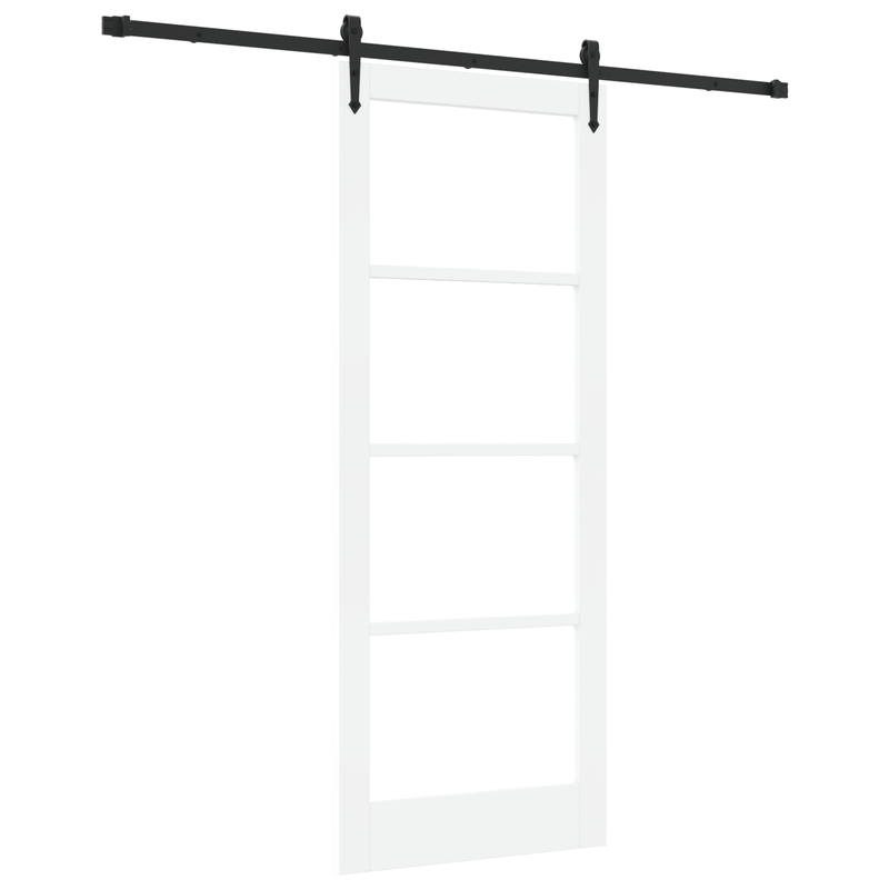 Casa si Gradina - Constructii - Usi interior, exterior si garaj - Usi interior - Usa glisanta  cu set de accesorii 'ORKDAL'Alb 83x211 cm - Infinity.ro