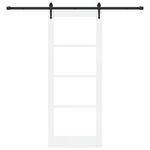 Casa si Gradina - Constructii - Usi interior, exterior si garaj - Usi interior - Usa glisanta  cu set de accesorii 'ORKDAL'Alb 83x211 cm - Infinity.ro