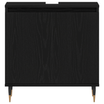 Casa si Gradina - Mobilier - Seturi de mobilier - Seturi baie - Set de mobilier baie 3 piese Stejar Negru Lemn Prelucrat - Infinity.ro