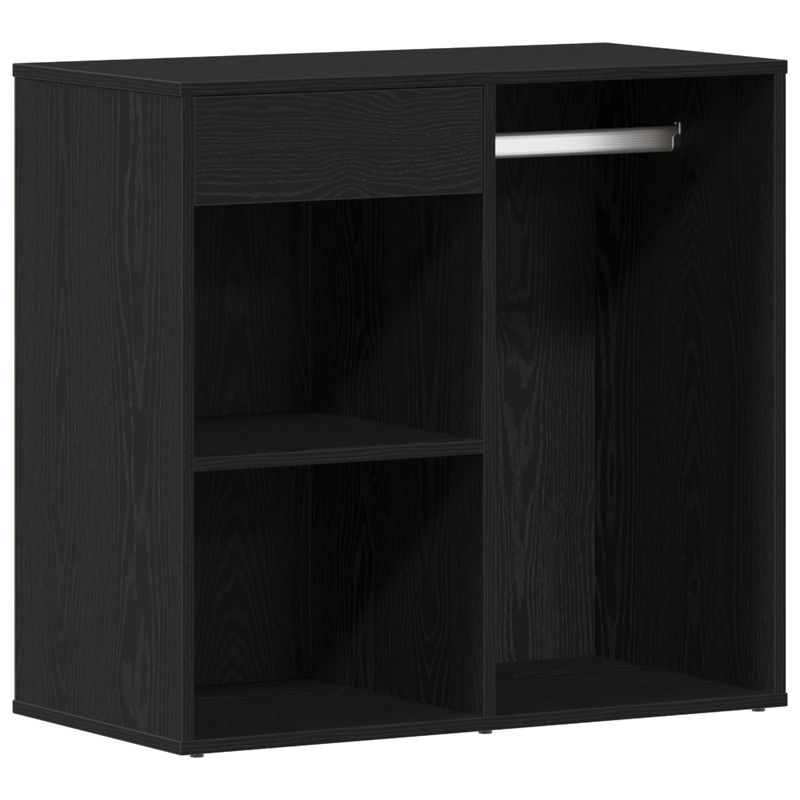 Casa si Gradina - Mobilier - Comode si corpuri - Masute de toaleta - Masa de toaleta cu LED si dulap din lemn prelucrat negru - Infinity.ro