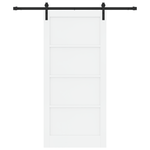 Casa si Gradina - Constructii - Usi interior, exterior si garaj - Usi garaj - Usa glisanta  cu set de accesorii alb 93x202 cm din lemn masiv de pin - Infinity.ro