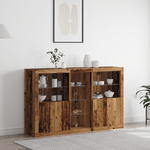 Casa si Gradina - Mobilier - Comode si corpuri - Comode - Bufet  cu Lampi LED Lemn vechi 162x37x100 cm Lemn prelucrat - Infinity.ro
