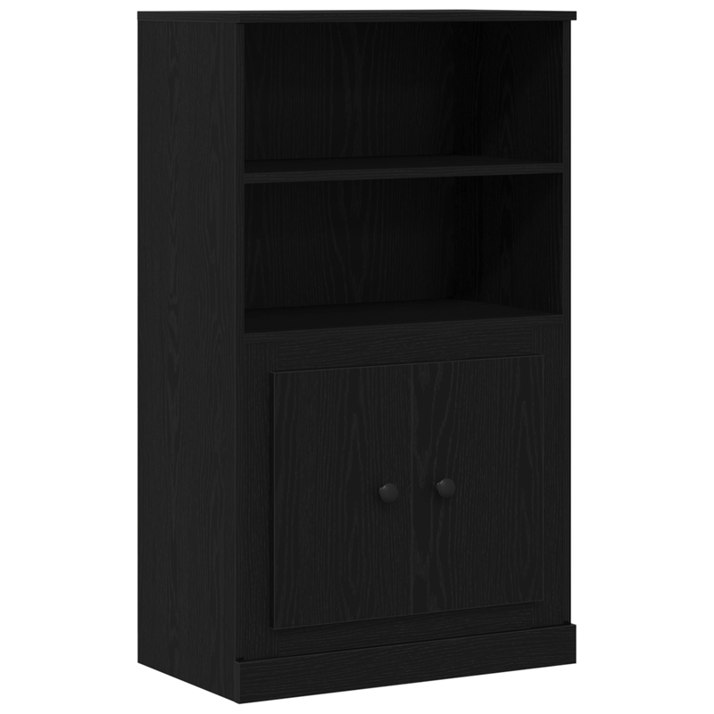 Casa si Gradina - Mobilier - Comode si corpuri - Corpuri bucatarie - Highboard Negru Stejar 132x35,5x103,5 cm Lemn Prelucrat - Infinity.ro