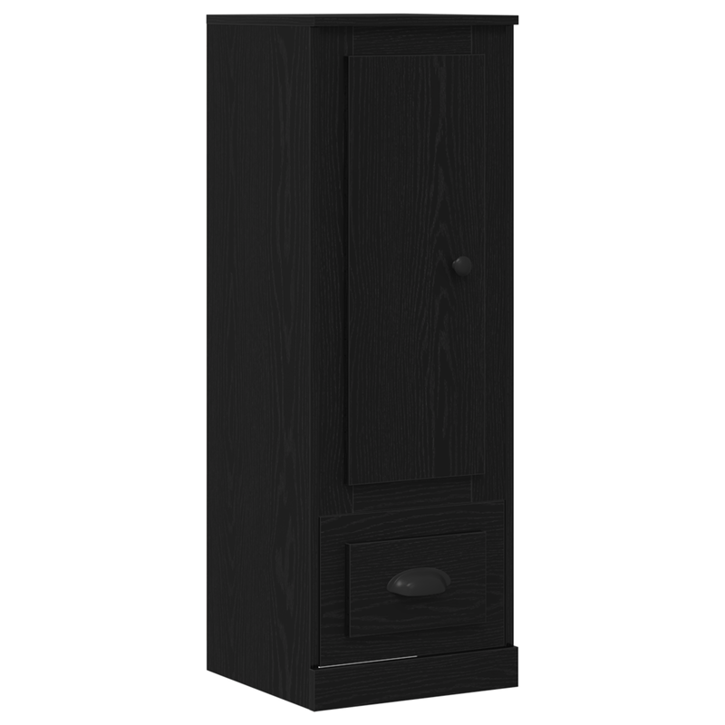 Casa si Gradina - Mobilier - Comode si corpuri - Corpuri bucatarie - Highboard Negru Stejar 132x35,5x103,5 cm Lemn Prelucrat - Infinity.ro