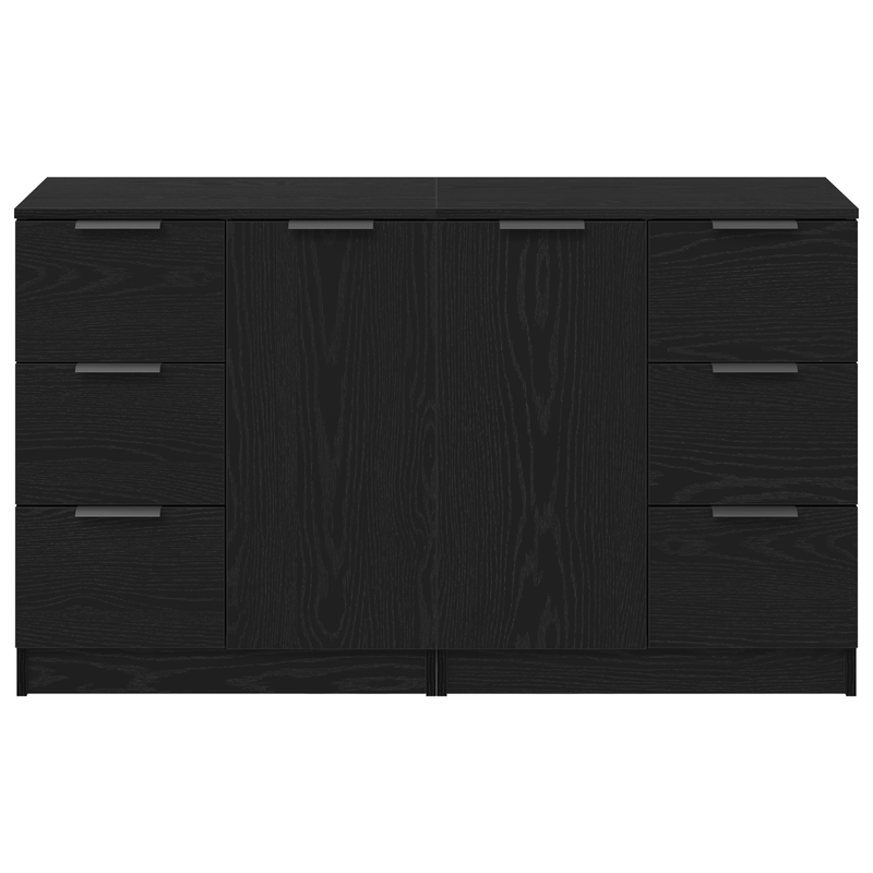 Casa si Gradina - Mobilier - Comode si corpuri - Comode - Mese laterale 2 buc Negru Stejar 60x30x70 cm Lemn prelucrat - Infinity.ro
