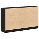 Casa si Gradina - Mobilier - Comode si corpuri - Comode - Mese laterale 2 buc Negru Stejar 60x30x70 cm Lemn prelucrat - Infinity.ro