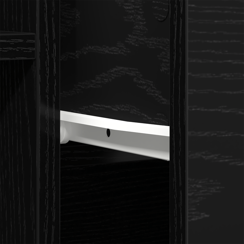 Casa si Gradina - Mobilier - Comode si corpuri - Comode - Mese laterale 2 buc Negru Stejar 60x30x70 cm Lemn prelucrat - Infinity.ro