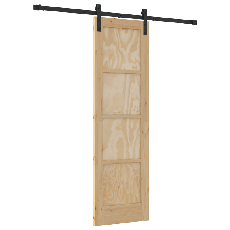 Casa si Gradina - Constructii - Usi interior, exterior si garaj - Usi interior - Usa glisanta  cu Set de accesorii 61x198.5 cm Lemn masiv de pin - Infinity.ro
