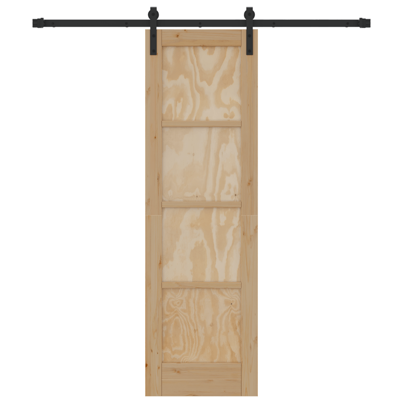 Casa si Gradina - Constructii - Usi interior, exterior si garaj - Usi interior - Usa glisanta  cu Set de accesorii 61x198.5 cm Lemn masiv de pin - Infinity.ro