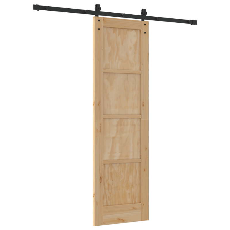 Casa si Gradina - Constructii - Usi interior, exterior si garaj - Usi interior - Usa glisanta  cu Set de accesorii 61x198.5 cm Lemn masiv de pin - Infinity.ro