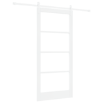 Casa si Gradina - Constructii - Usi interior, exterior si garaj - Usi interior - Usa glisanta  cu set hardware alb 93x202 cm din lemn masiv de pin - Infinity.ro