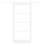 Casa si Gradina - Constructii - Usi interior, exterior si garaj - Usi interior - Usa glisanta  cu set hardware alb 93x202 cm din lemn masiv de pin - Infinity.ro
