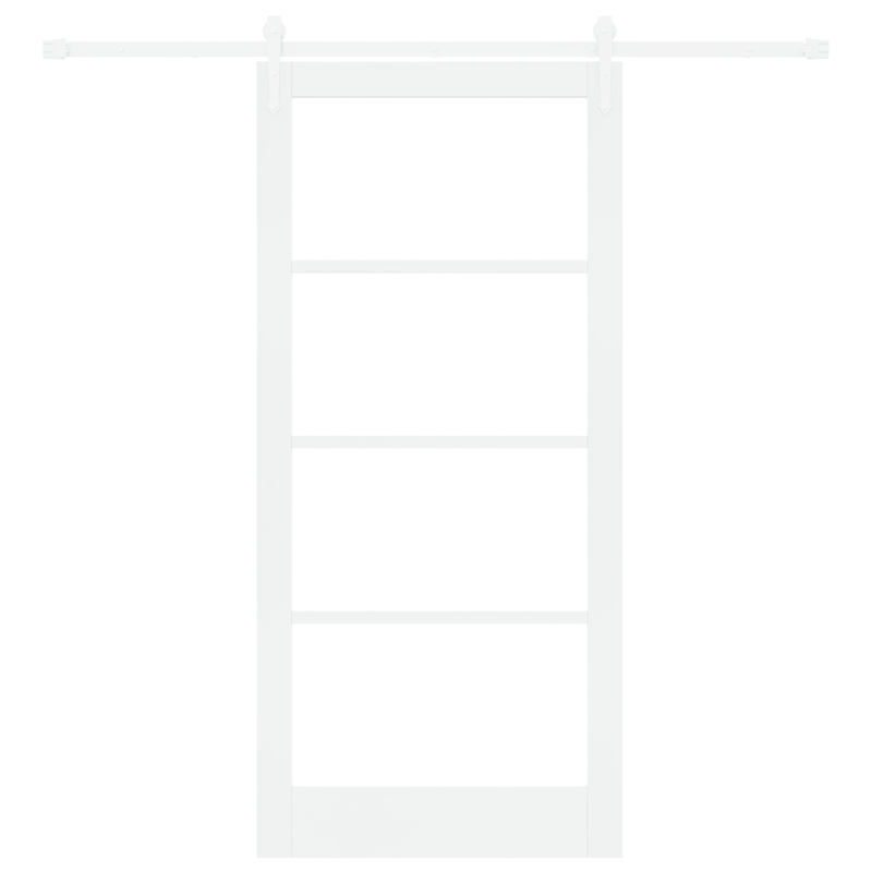 Casa si Gradina - Constructii - Usi interior, exterior si garaj - Usi interior - Usa glisanta  cu set hardware alb 93x202 cm din lemn masiv de pin - Infinity.ro