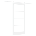 Casa si Gradina - Constructii - Usi interior, exterior si garaj - Usi interior - Usa glisanta  cu set hardware alb 93x202 cm din lemn masiv de pin - Infinity.ro
