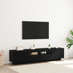 Casa si Gradina - Mobilier - Comode si corpuri - Comode - Dulap TV  cu lumini LED, stejar negru, 180x35x40 cm, din lemn prelucrat - Infinity.ro