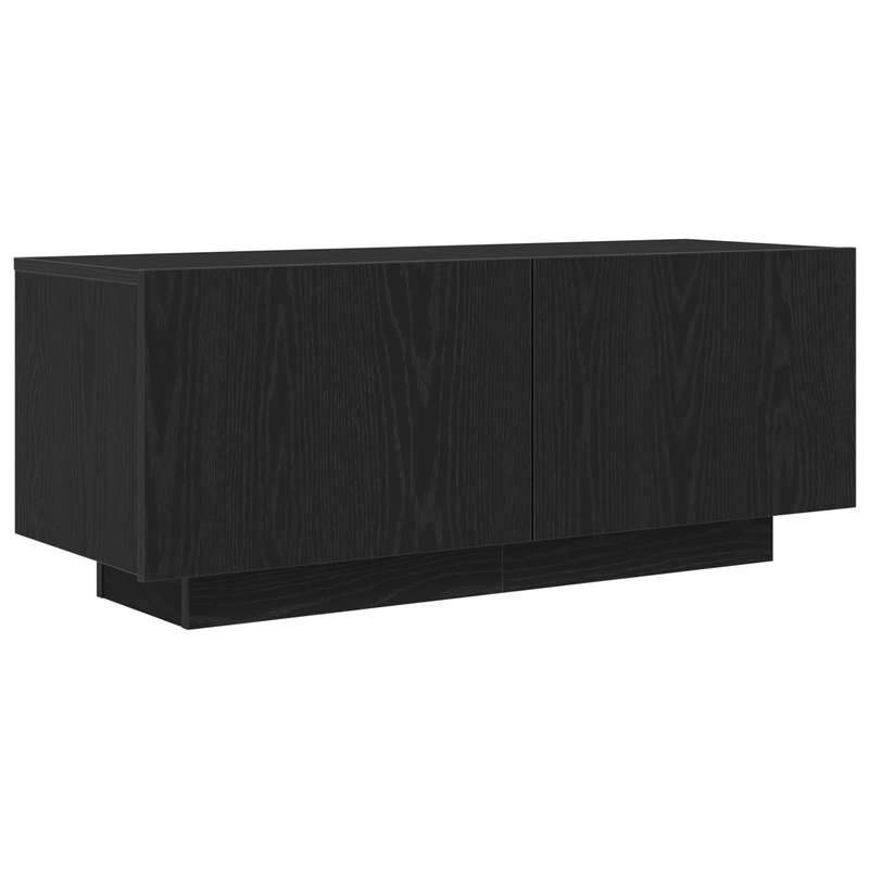 Casa si Gradina - Mobilier - Comode si corpuri - Comode - Dulap TV  cu lumini LED, stejar negru, 180x35x40 cm, din lemn prelucrat - Infinity.ro