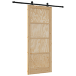 Casa si Gradina - Constructii - Usi interior, exterior si garaj - Usi interior - Usa glisanta  cu set de hardware 86x211 cm din lemn masiv de pin - Infinity.ro