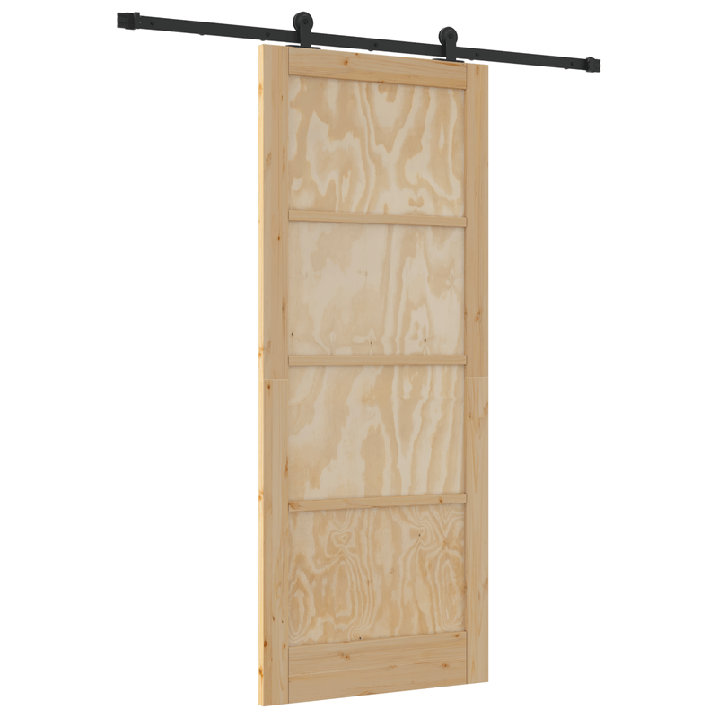 Casa si Gradina - Constructii - Usi interior, exterior si garaj - Usi interior - Usa glisanta  cu set de hardware 86x211 cm din lemn masiv de pin - Infinity.ro