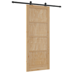 Casa si Gradina - Constructii - Usi interior, exterior si garaj - Usi interior - Usa glisanta  cu set de hardware 86x211 cm din lemn masiv de pin - Infinity.ro