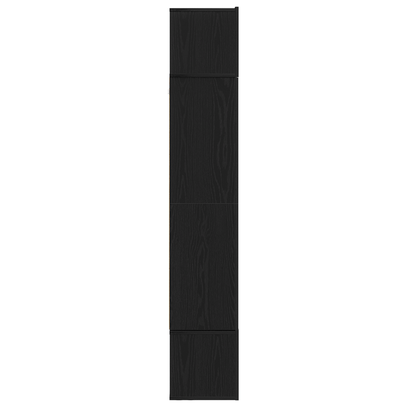Casa si Gradina - Mobilier - Seturi de mobilier - Seturi living - Set de mobila pentru televizor , 7 piese, montat pe perete, din lemn de stejar negru - Infinity.ro