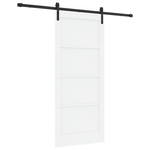 Casa si Gradina - Constructii - Usi interior, exterior si garaj - Usi interior - Usa Glisanta  cu Set de Hardware Alb 86x198.5 cm Lemn Masiv de Pin - Infinity.ro