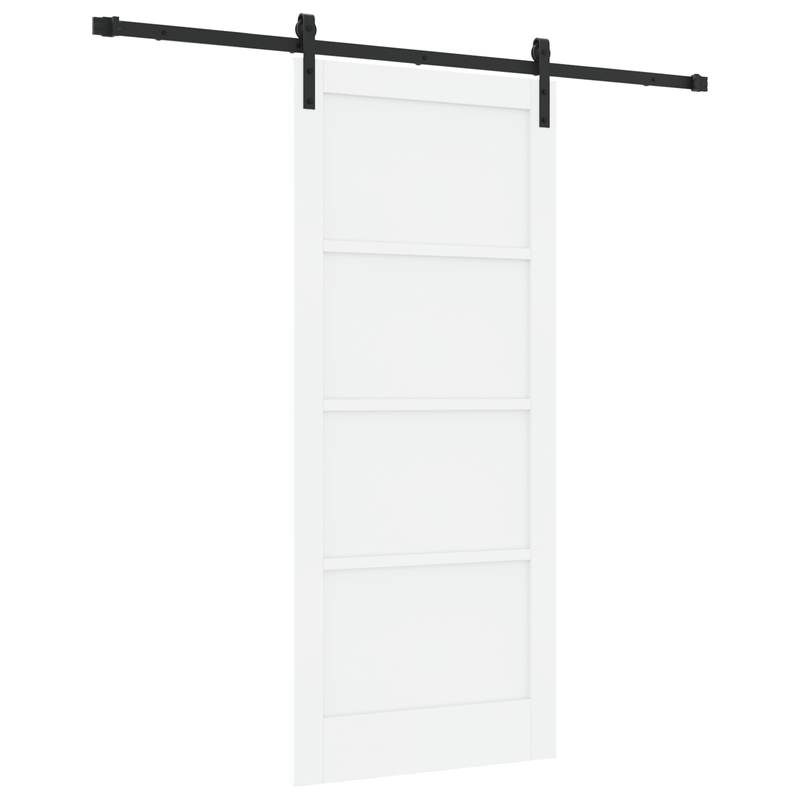 Casa si Gradina - Constructii - Usi interior, exterior si garaj - Usi interior - Usa Glisanta  cu Set de Hardware Alb 86x198.5 cm Lemn Masiv de Pin - Infinity.ro