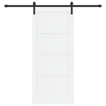 Casa si Gradina - Constructii - Usi interior, exterior si garaj - Usi interior - Usa Glisanta  cu Set de Hardware Alb 86x198.5 cm Lemn Masiv de Pin - Infinity.ro