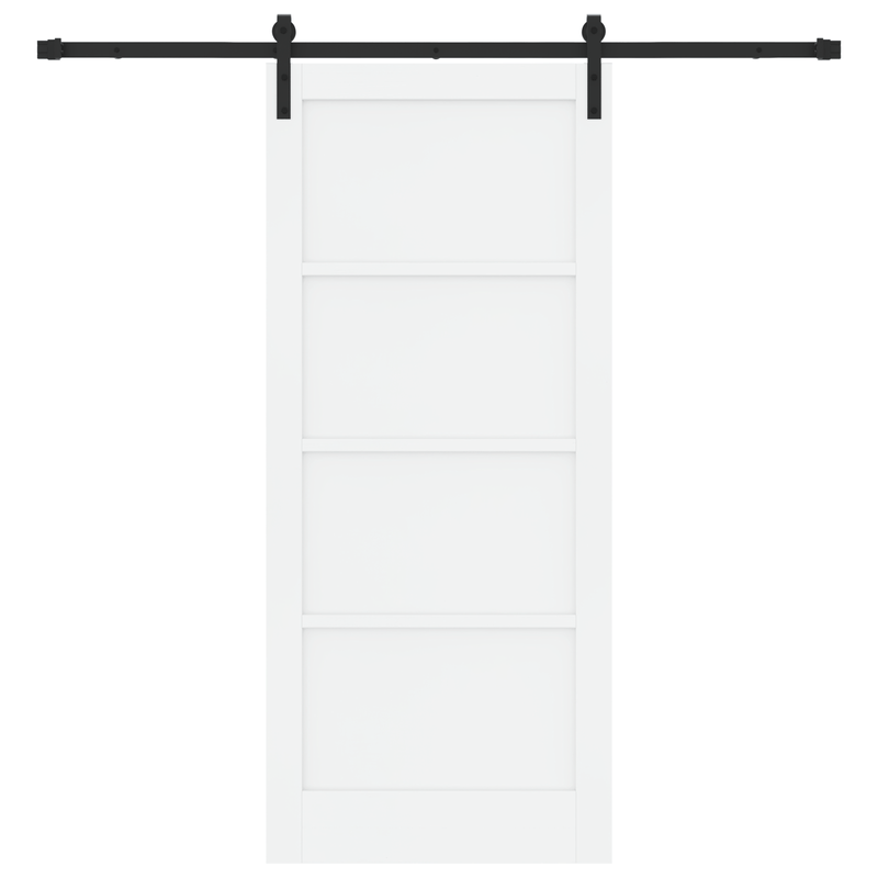 Casa si Gradina - Constructii - Usi interior, exterior si garaj - Usi interior - Usa Glisanta  cu Set de Hardware Alb 86x198.5 cm Lemn Masiv de Pin - Infinity.ro