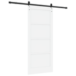 Casa si Gradina - Constructii - Usi interior, exterior si garaj - Usi interior - Usa Glisanta  cu Set de Hardware Alb 86x198.5 cm Lemn Masiv de Pin - Infinity.ro
