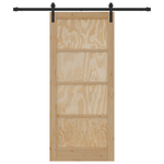 Casa si Gradina - Constructii - Usi interior, exterior si garaj - Usi interior - Usa Culisanta  cu Set de Accesorii 86x198.5 cm Lemn Solid de Pin - Infinity.ro