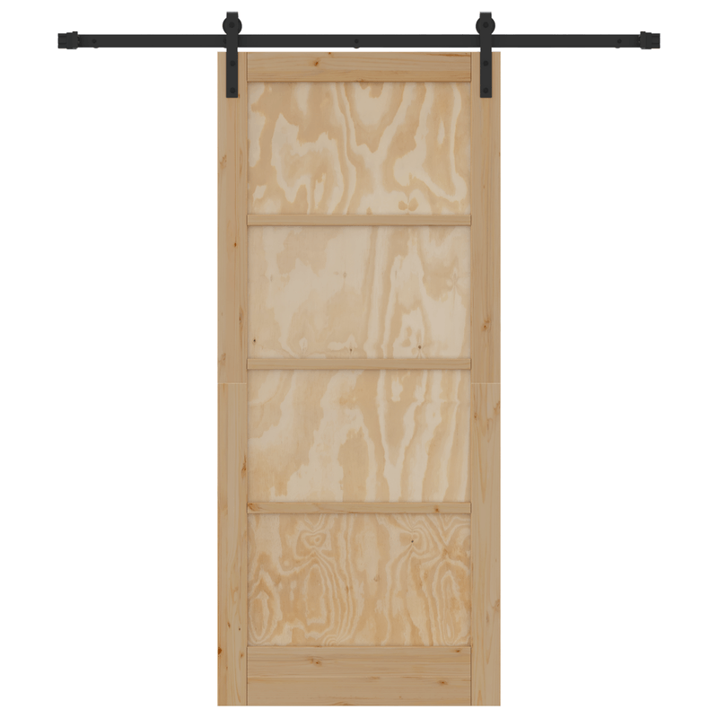 Casa si Gradina - Constructii - Usi interior, exterior si garaj - Usi interior - Usa Culisanta  cu Set de Accesorii 86x198.5 cm Lemn Solid de Pin - Infinity.ro