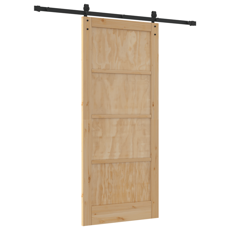 Casa si Gradina - Constructii - Usi interior, exterior si garaj - Usi interior - Usa Culisanta  cu Set de Accesorii 86x198.5 cm Lemn Solid de Pin - Infinity.ro