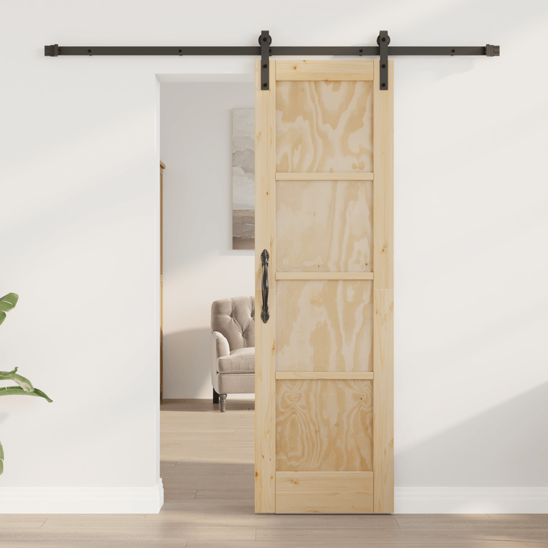 Casa si Gradina - Constructii - Usi interior, exterior si garaj - Usi interior - Usa Glisanta  cu set de piese de montaj 61x198.5 cm din Lemn Masiv de Pin - Infinity.ro