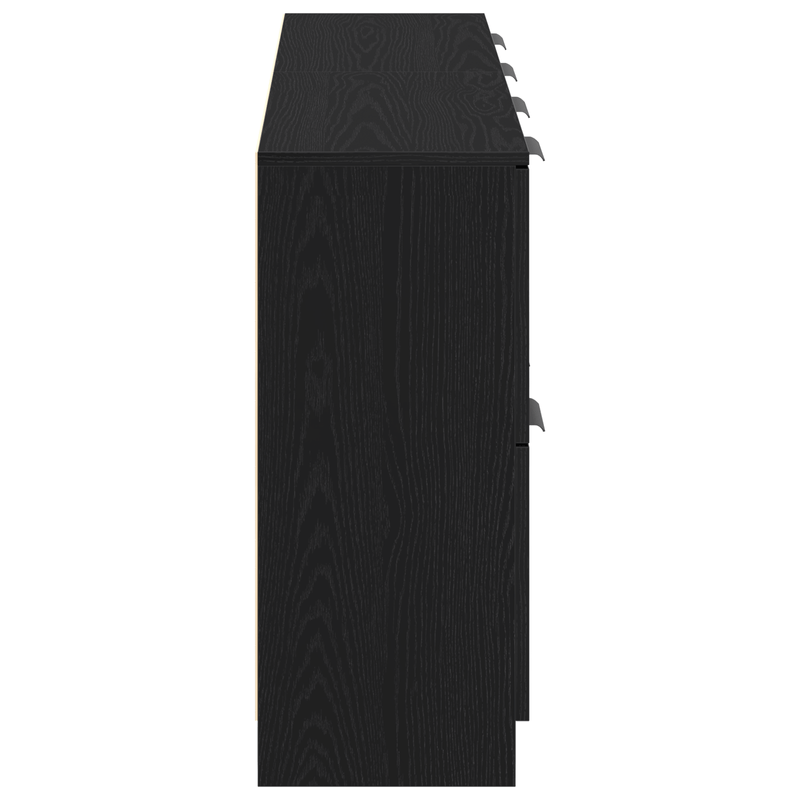 Casa si Gradina - Mobilier - Comode si corpuri - Comode - Bufete 2 buc Negru Stejar 60x30x70 cm Lemn prelucrat - Infinity.ro