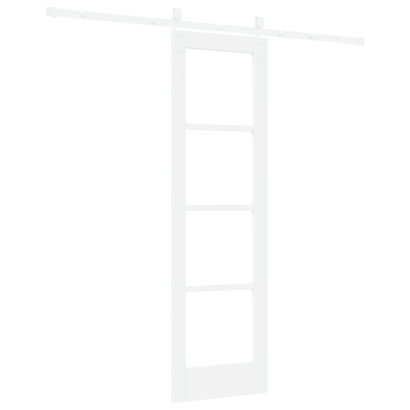 Casa si Gradina - Constructii - Usi interior, exterior si garaj - Usi interior - Usa Glisanta  cu Set de Accesorii Alb 61x198,5 cm Lemn Masiv de Pin - Infinity.ro