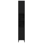 Casa si Gradina - Mobilier - Seturi de mobilier - Seturi baie - Set Mobilier Baie 3 Piese Stejar Negru Lemn Prelucrat - Infinity.ro