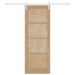 Casa si Gradina - Constructii - Usi interior, exterior si garaj - Usi interior - Usa Glisanta  cu Set de Hardware 78x211 cm Lemn Masiv de Pin - Infinity.ro